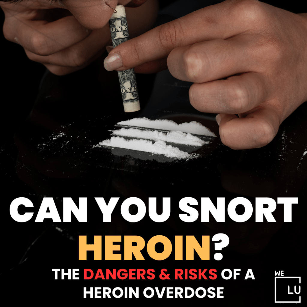 Can you snort heroin? Snorting heroin is a way of misusing heroin. It involves inhaling the powdered form through the nose. Snorting provides a faster high than other methods but is slower than injections.