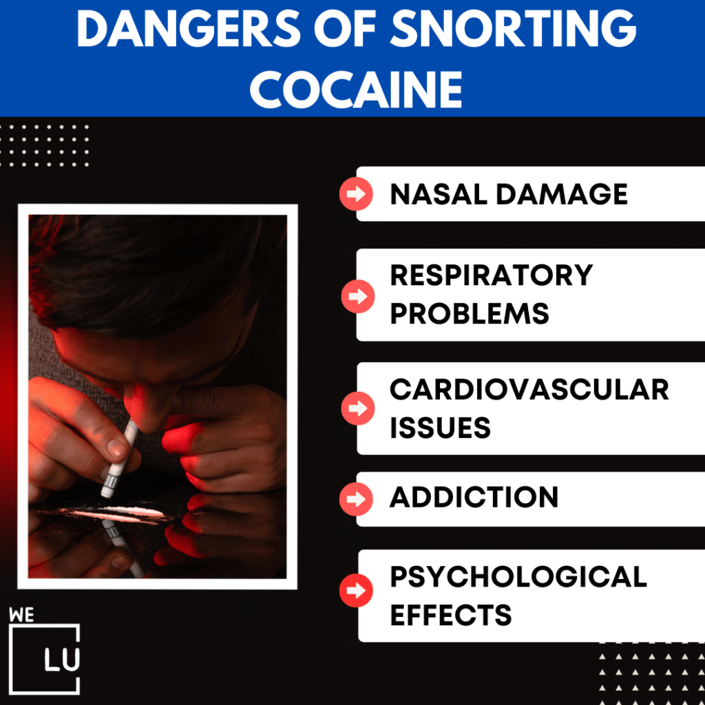 Cocaine is commonly abused by snorting, smoking, or injecting it.