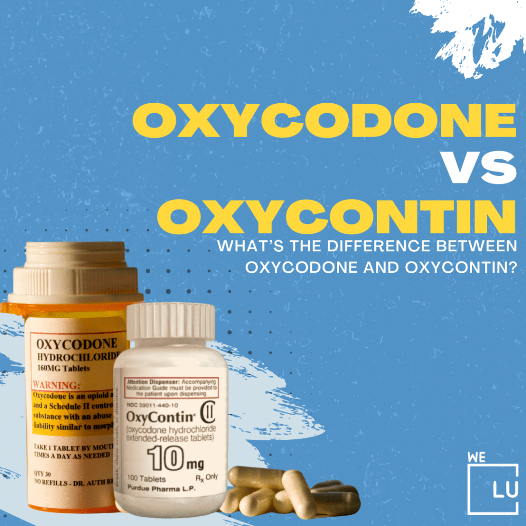 Oxycodone Vs Oxycontin. Oxycodone and OxyContin are related but not the same medications. Oxycodone is an opioid analgesic, which means it is a pain-relieving medication. OxyContin, on the other hand, is a brand name for a specific extended-release formulation of oxycodone.