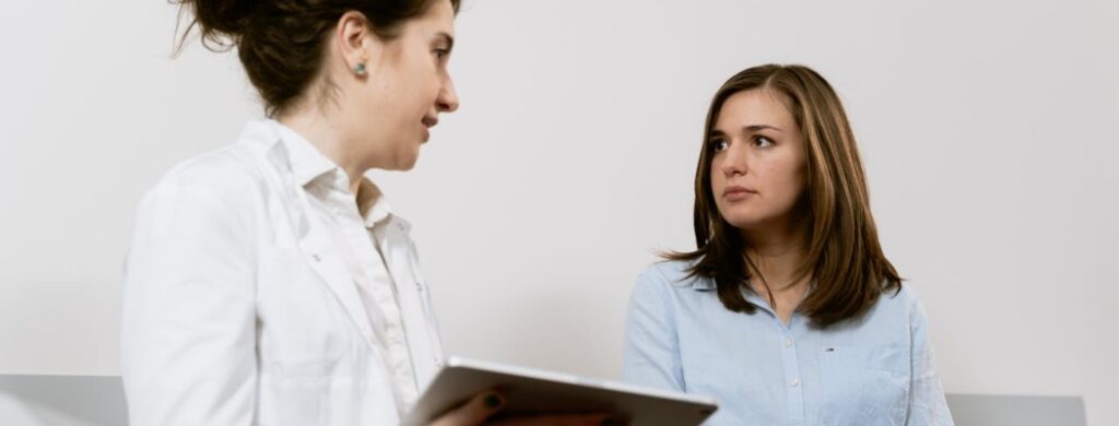 a woman at the doctor's office complaining about Demerol withdrawal symptoms